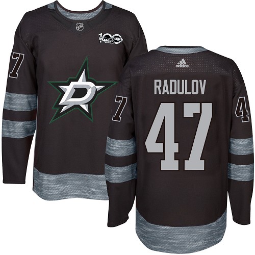 Adidas Stars #47 Alexander Radulov Black 1917-100th Anniversary Stitched NHL Jersey - Click Image to Close